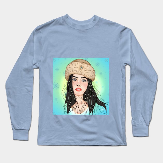 winter qween Long Sleeve T-Shirt by kira4ka93